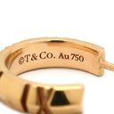 ティファニー Tiffany & Co アトラスX ピンクゴールド K18PG ピアス T＆Co. Au750 750 PG フープ ローマ数字