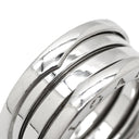 ブルガリ BVLGARI ビーゼロワン B-zero1 3バンド ホワイトゴールド K18WG #50(JP10) リング 指輪 18K WG 750 18金