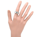 ブルガリ BVLGARI ビーゼロワン B-zero1 3バンド ホワイトゴールド K18WG #50(JP10) リング 指輪 18K WG 750 18金