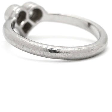 ティファニー Tiffany & Co センチメンタルハート ダイヤモンド プラチナシルバー Pt950 ダイヤモンド リング 指輪 T＆Co. プラチナ950 18K 3石 3粒 6.5号