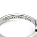 ティファニー Tiffany & Co センチメンタルハート ダイヤモンド プラチナシルバー Pt950 ダイヤモンド リング 指輪 T＆Co. プラチナ950 18K 3石 3粒 6.5号