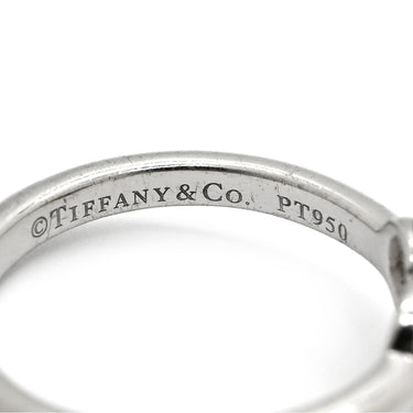 ティファニー Tiffany & Co センチメンタルハート ダイヤモンド プラチナシルバー Pt950 ダイヤモンド リング 指輪 T＆Co. プラチナ950 18K 3石 3粒 6.5号