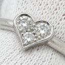 ティファニー Tiffany & Co センチメンタルハート ダイヤモンド プラチナシルバー Pt950 ダイヤモンド リング 指輪 T＆Co. プラチナ950 18K 3石 3粒 6.5号