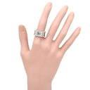 ブルガリ BVLGARI ビーゼロワン B-zero1 3バンド ホワイトゴールド K18WG #54(JP14) リング 指輪 K18WG Au750 18K 18金 12.5号