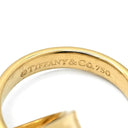 ティファニー Tiffany & Co 1837 インターロッキング サークル イエローゴールド K18YG リング 指輪 T＆Co. 750 750YG Wリング 8号