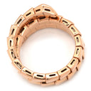 ブルガリ BVLGARI セルペンティ ヴァイパー ダブルコイル ピンクゴールド K18PG ダイヤモンド 14039 リング 指輪 ダイヤ 18K 750 PG 14号