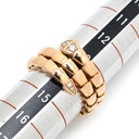 ブルガリ BVLGARI セルペンティ ヴァイパー ダブルコイル ピンクゴールド K18PG ダイヤモンド 14039 リング 指輪 ダイヤ 18K 750 PG 14号