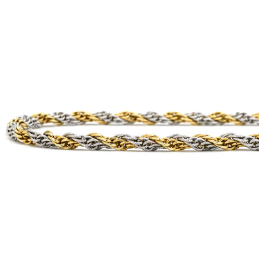 ミキモト MIKIMOTO ウェレンドルフ ネックレス ホワイトゴールドXイエローゴールド K14WG K14YG ネックレス Wellendorff 14K 585 WG YG ロープ ツイスト