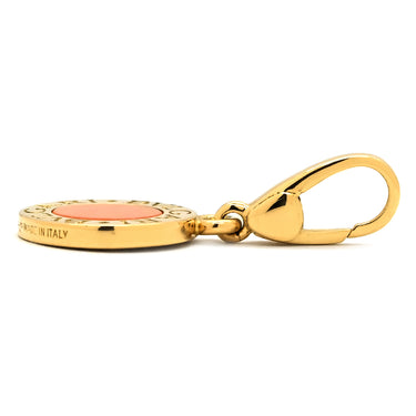 ブルガリ BVLGARI ブルガリブルガリ ピンク×イエローゴールド K18YG 珊瑚（コーラル） ペンダントトップ 18K 750 18金 コーラル