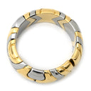 ブルガリ BVLGARI パレンテシ リング イエローゴールド×シルバー K18YG ステンレス リング 指輪 18K 750 18金 K18YG×SS コンビ 14号