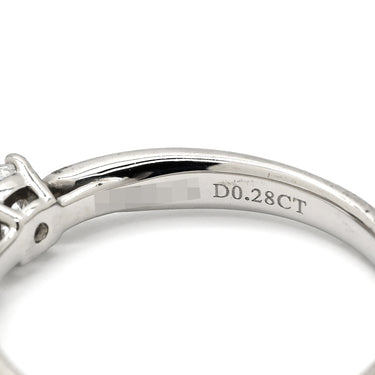 ティファニー Tiffany & Co ハーモニー ソリティア ダイヤリング プラチナシルバー Pt950 ダイヤモンド リング 指輪 T＆Co. 一粒 1P 立爪 0.28ct プラチナ950 11.5号