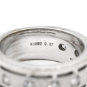 イーノス E-NO'S ダイヤリング ホワイトゴールド K18WG ダイヤモンド リング 指輪 18K 750 WG デザインリング 13号