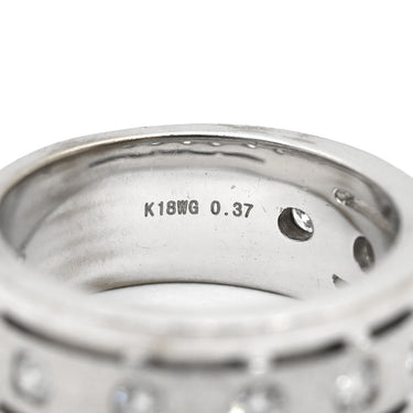 イーノス E-NO'S ダイヤリング ホワイトゴールド K18WG ダイヤモンド リング 指輪 18K 750 WG デザインリング 13号