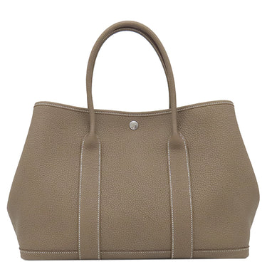エルメス HERMES ガーデンパーティー PM 36 エトゥープ ネゴンダ トートバッグ シルバー金具 新品 未使用 オールレザー 2026年製