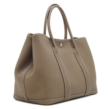 エルメス HERMES ガーデンパーティー PM 36 エトゥープ ネゴンダ トートバッグ シルバー金具 新品 未使用 オールレザー 2026年製