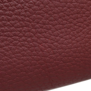 エルメス HERMES バーキン35 ルージュアッシュ フィヨルド ハンドバッグ シルバー金具 赤茶 ボルドー