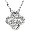 ヴァンクリーフアーペル Van Cleef & Arpels ヴィンテージアルハンブラ ペンダント VCARA46100 ホワイトゴールド K18WG ダイヤモンド ネックレス Au750 K18 12Pダイヤ