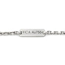 ヴァンクリーフアーペル Van Cleef & Arpels ヴィンテージアルハンブラ ペンダント VCARA46100 ホワイトゴールド K18WG ダイヤモンド ネックレス Au750 K18 12Pダイヤ