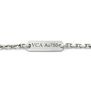 ヴァンクリーフアーペル Van Cleef & Arpels ヴィンテージアルハンブラ ペンダント VCARA46100 ホワイトゴールド K18WG ダイヤモンド ネックレス Au750 K18 12Pダイヤ