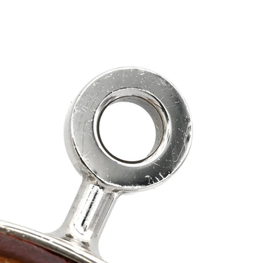 エルメス HERMES ケリードゥブルトゥール レッド×シルバー リザード メタル 14037 ブレスレット 赤 2連 2重 レザーブレス