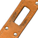エルメス HERMES ケリードゥブルトゥール レッド×シルバー リザード メタル 14037 ブレスレット 赤 2連 2重 レザーブレス