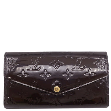 ルイヴィトン LOUIS VUITTON ポルトフォイユ サラ M90152 アラマント モノグラムヴェルニ 長財布 ゴールド金具 二つ折り 赤紫