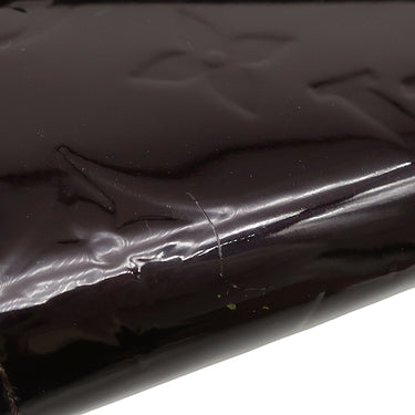 ルイヴィトン LOUIS VUITTON ポルトフォイユ サラ M90152 アラマント モノグラムヴェルニ 長財布 ゴールド金具 二つ折り 赤紫