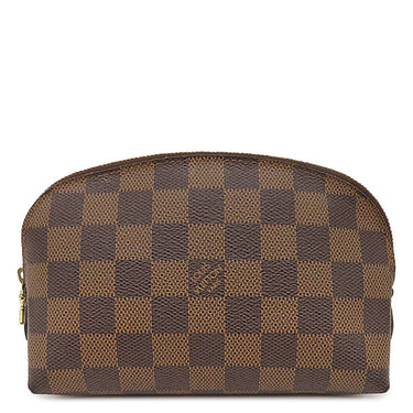 ルイヴィトン LOUIS VUITTON ポシェット コスメティック PM N47516 ダミエエベヌ ダミエキャンバス ポーチ ゴールド金具 茶 化粧ポーチ 小物入れ