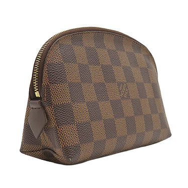 ルイヴィトン LOUIS VUITTON ポシェット コスメティック PM N47516 ダミエエベヌ ダミエキャンバス ポーチ ゴールド金具 茶 化粧ポーチ 小物入れ