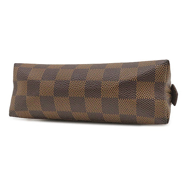 ルイヴィトン LOUIS VUITTON ポシェット コスメティック PM N47516 ダミエエベヌ ダミエキャンバス ポーチ ゴールド金具 茶 化粧ポーチ 小物入れ