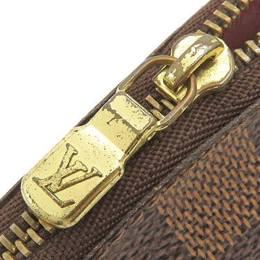 ルイヴィトン LOUIS VUITTON ポシェット コスメティック PM N47516 ダミエエベヌ ダミエキャンバス ポーチ ゴールド金具 茶 化粧ポーチ 小物入れ