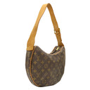 ルイヴィトン LOUIS VUITTON クロワッサン MM M51512 モノグラム モノグラムキャンバス ショルダーバッグ ゴールド金具 茶 肩掛け ワンショルダー