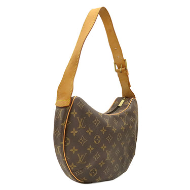 ルイヴィトン LOUIS VUITTON クロワッサン MM M51512 モノグラム モノグラムキャンバス ショルダーバッグ ゴールド金具 茶 肩掛け ワンショルダー