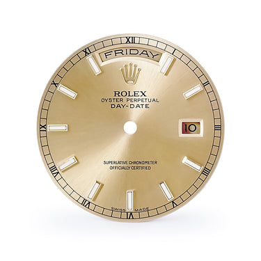 ロレックス ROLEX 純正 デイデイト 118238用 ダイアル シャンパンゴールド ステンレススチール 腕時計パーツ 替え 文字盤 シャンパンゴールド 三針セット 交換 予備 サンレイ