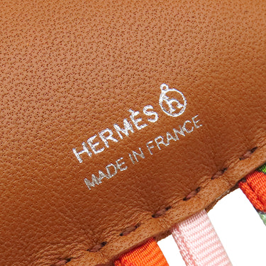 エルメス HERMES ニュアージュ H1709388 ブラウン×マルチカラー アニョーミロ シルクツイル スパゲッティ バッグチャーム 雲 petit H プティH