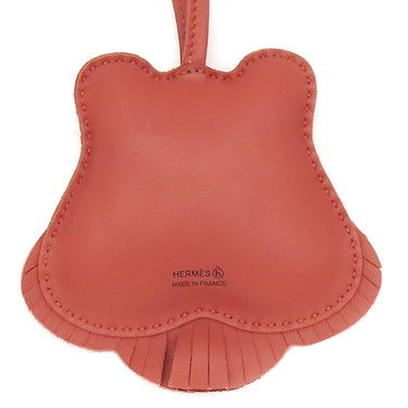 エルメス HERMES トラH H1108968 レッド×マルチカラー アニョーミロ シルク シルクツイル スパゲッティ バッグチャーム トラ 虎 タイガー petit H プティH