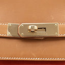 エルメス HERMES バーキン40 フラッグ フィセル×パプリカ×フォーブ ヴォーバレニア トワルアッシュ ハンドバッグ シャンパンゴールド金具 ベージュ×オレンジ