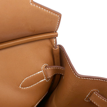 エルメス HERMES バーキン40 フラッグ フィセル×パプリカ×フォーブ ヴォーバレニア トワルアッシュ ハンドバッグ シャンパンゴールド金具 ベージュ×オレンジ