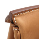 エルメス HERMES バーキン40 フラッグ フィセル×パプリカ×フォーブ ヴォーバレニア トワルアッシュ ハンドバッグ シャンパンゴールド金具 ベージュ×オレンジ