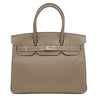 エルメス HERMES バーキン30 エトゥープ ヴォーエプソン ハンドバッグ シルバー金具 グレージュ