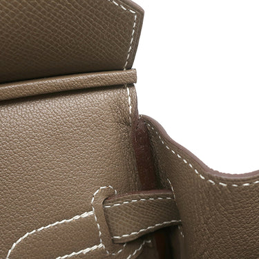 エルメス HERMES バーキン30 エトゥープ ヴォーエプソン ハンドバッグ シルバー金具 グレージュ