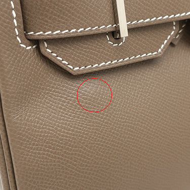 エルメス HERMES バーキン30 エトゥープ ヴォーエプソン ハンドバッグ シルバー金具 グレージュ