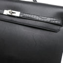 エルメス HERMES ケリーデペッシュ 36 タッチ ブラック ポロサス エバーグレイン ブリーフケース シルバー金具 ビジネスバッグ