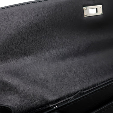 エルメス HERMES ケリーデペッシュ 36 タッチ ブラック ポロサス エバーグレイン ブリーフケース シルバー金具 ビジネスバッグ