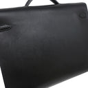 エルメス HERMES ケリーデペッシュ 36 タッチ ブラック ポロサス エバーグレイン ブリーフケース シルバー金具 ビジネスバッグ