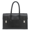 エルメス HERMES ドラッグ 37 ブラック ボックスカーフ ハンドバッグ シルバー金具 黒 ショルダーバッグ