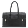 エルメス HERMES ドラッグ 37 ブラック ボックスカーフ ハンドバッグ シルバー金具 黒 ショルダーバッグ