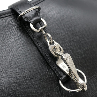 エルメス HERMES トリム 35 ブラック リセ ショルダーバッグ シルバー金具 黒