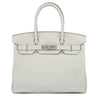 エルメス HERMES バーキン30 パールグレー トゴ ハンドバッグ シルバー金具 グレー