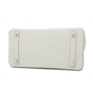 エルメス HERMES バーキン30 パールグレー トゴ ハンドバッグ シルバー金具 グレー